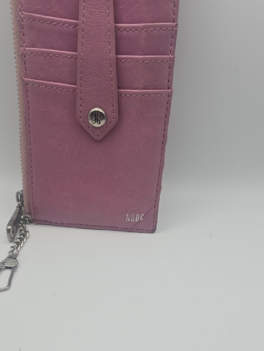 Hobo Pink & Silver Hardware Double ID/Cardholder W/ Coin Compartment (GOOD)💗 - Picture 9 of 10